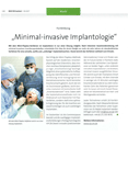 Minimal-invasive Implantologie